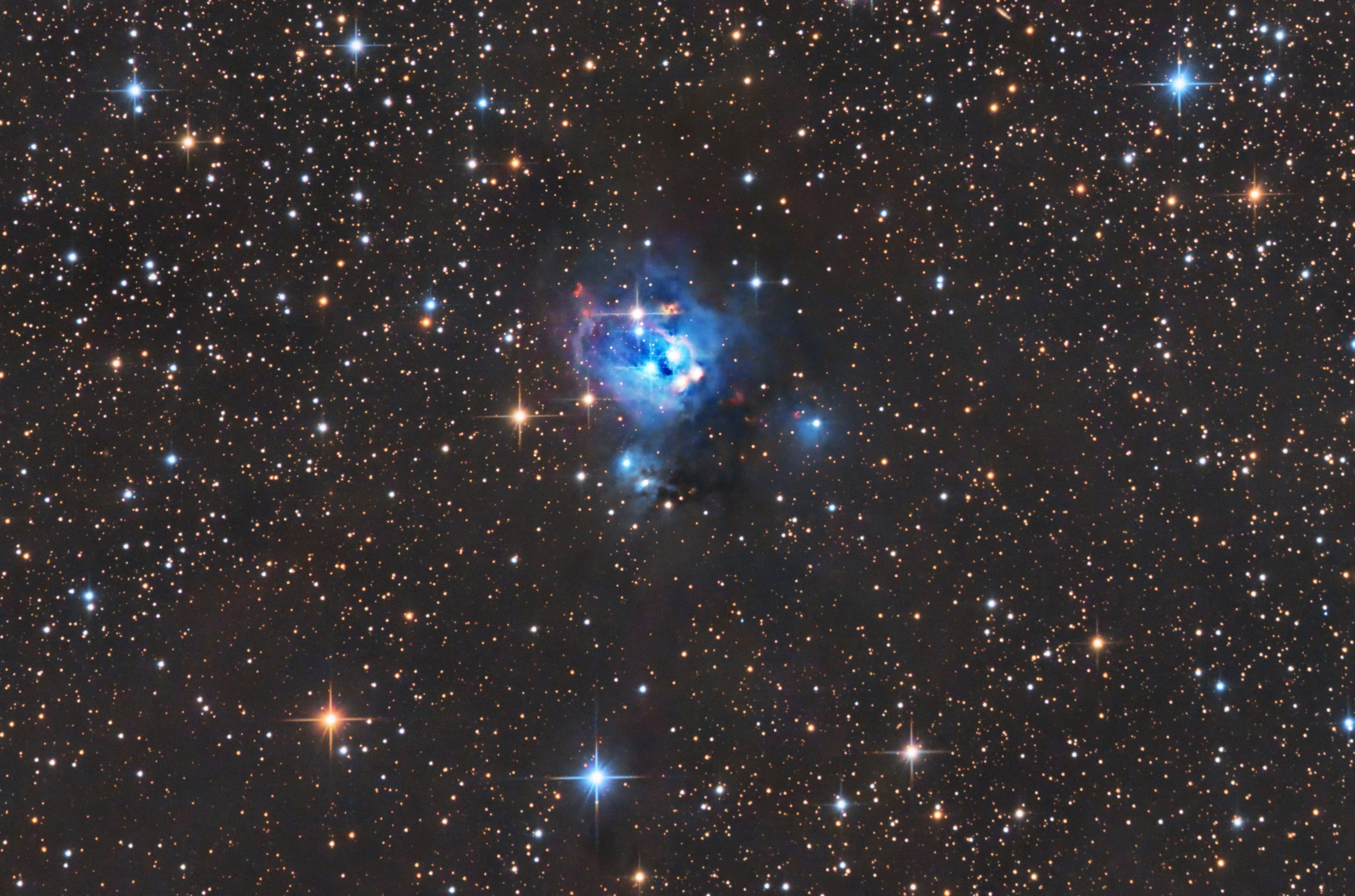 Meet NGC 7129 in Cepheus Starfield Optics Astrograph and F3 Nexus